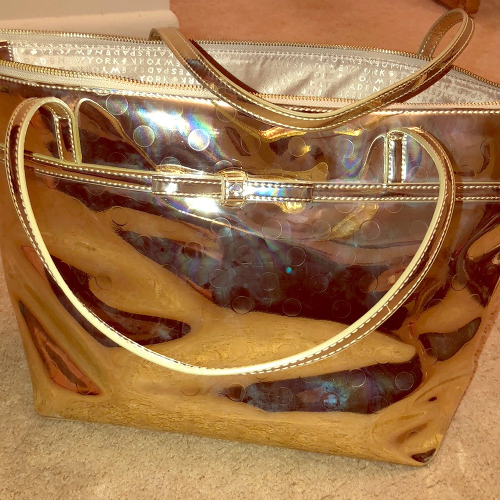 Large Gold Kate Spade Handbag